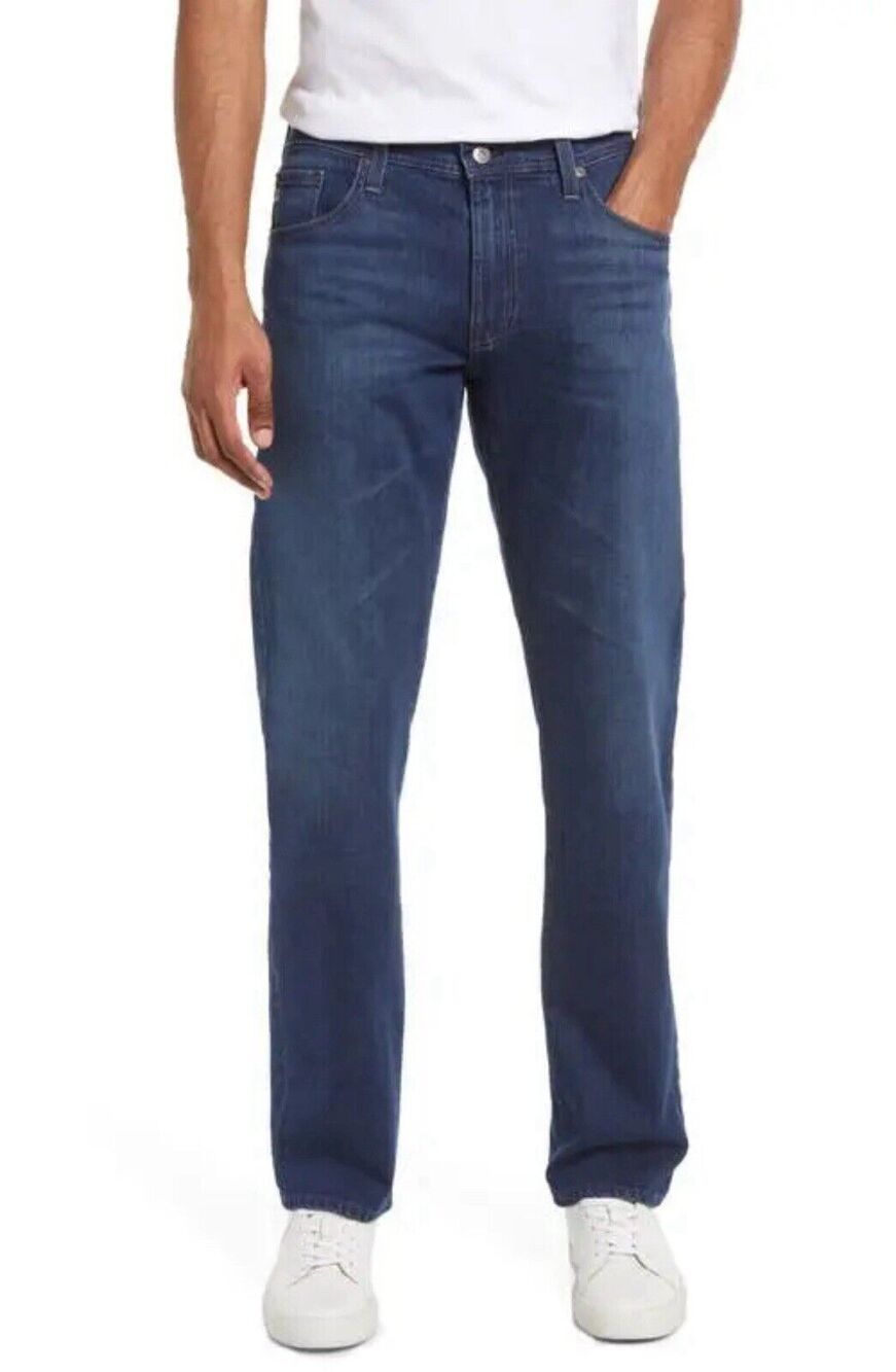 NWT AG Adriano Goldschmied Jeans Mens 29X34 The Graduate Tailor Leg Blue $235